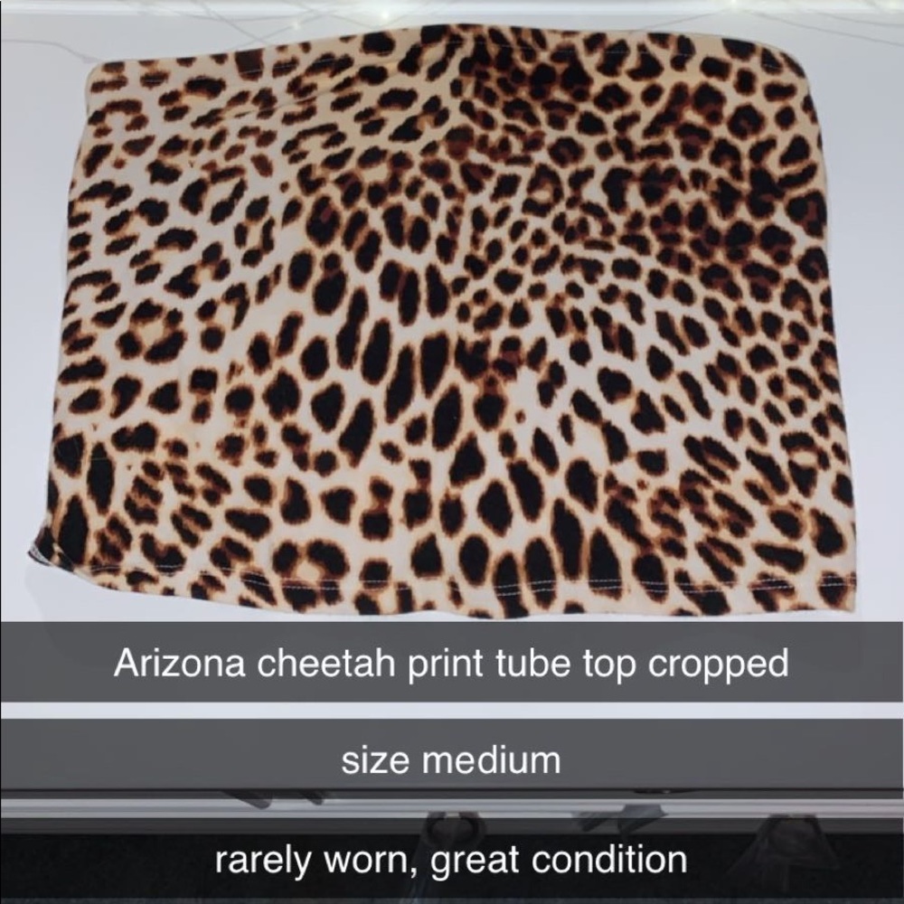 cheetah tube top